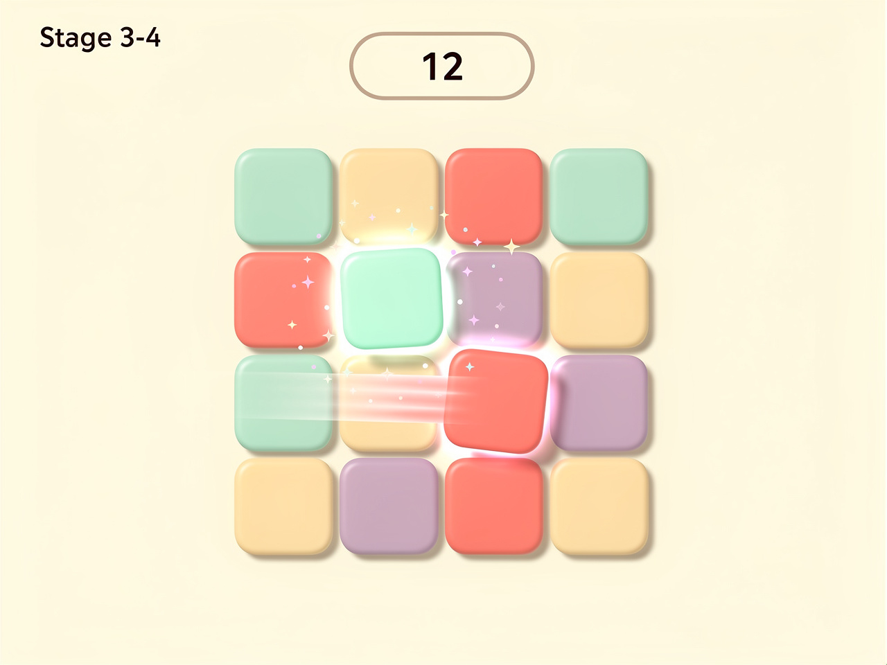 Puzzle game screenshot — built with Exekite
